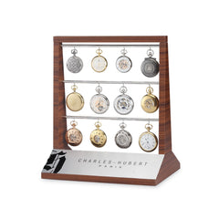 Charles Hubert Woodgrain 12-PocketWatchDisplay(free w/order-16)