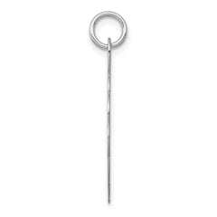 14k White Gold .018 Gauge Engraveable Scalloped Disc Charm - 2