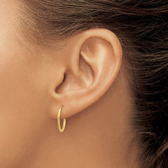 14k 1.25mm Endless Hoop Earring - 8