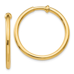 14k Non-Pierced Hoops Earrings - 2
