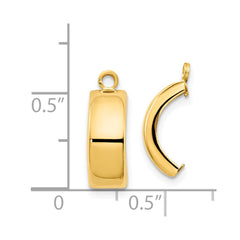 14k Polished Earring Jackets