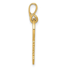 14K Polished Key Charm - 3