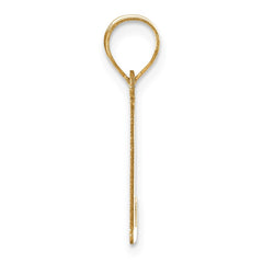 14k Polished Letter L Initial Pendant