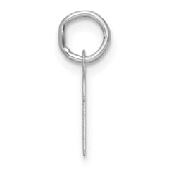 14k White Gold Small Script Letter P Initial Charm - 2