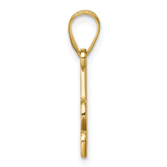 14K Script Letter A Initial Pendant