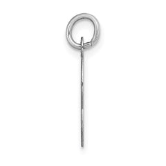 14KW White Gold Script Letter C Initial Charm