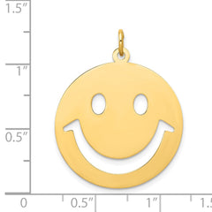 14k Smiley Face Charm