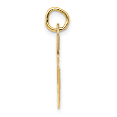 14k Large Fancy Script Letter E Initial Charm