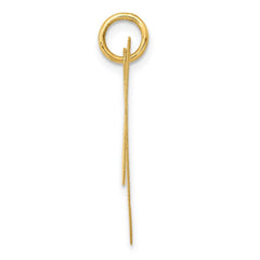14k Large Fancy Script Letter M Initial Charm