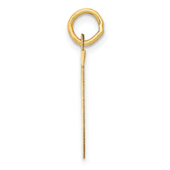 14k Large Fancy Script Letter T Initial Charm