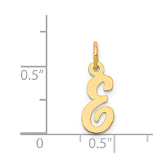 14k Small Script Letter E Initial Charm