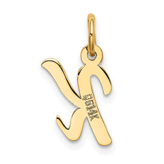 14k Small Script Letter K Initial Charm