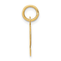 14k Small Block Letter P Initial Charm