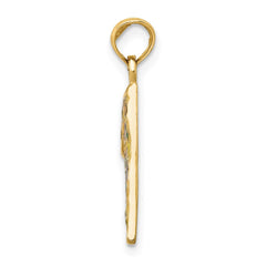 14k Enameled Pizza Slice Pendant