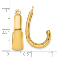 14k J Hoop Earring Jackets
