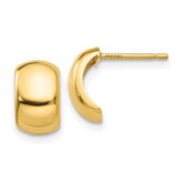 14k Polished Fancy Post Earrings - 3