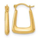 14k Polished Hollow Fancy Hoops