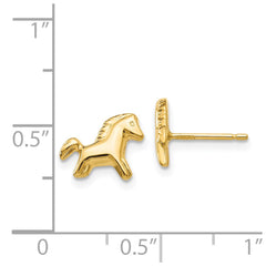14k Pony Earrings