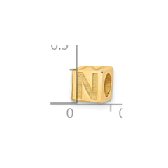 14ky Alphabet Bead Letter N