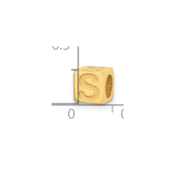14ky Alphabet Bead Letter S