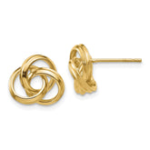 14k Polished Love Knot Post Earrings - 4