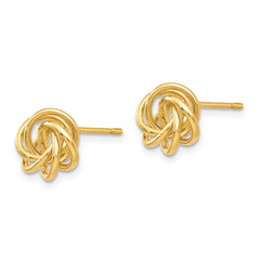 14k Polished Knot Post Earrings - 3