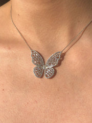 LIV Silver Butterfly Necklace