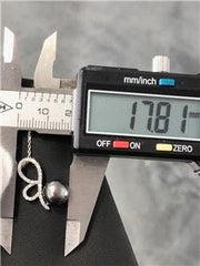 LIV 14k White Gold Genuine Diamonds & Black Tahitian Pearl Swirl Design Necklace