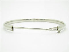 LIV 14k White Gold High Polished Baby Bangle Bracelet 4.7 Grams