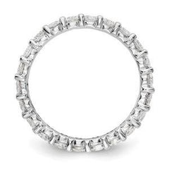 LIV 14k White Gold Round Diamond Eternity Band Ring Shared Prong 2.00ct All Sizes Available G/VS1