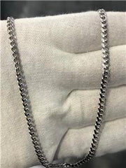 LIV Platinum Over Sterling Silver .925 Miami Cuban 4mm Necklace 20" L