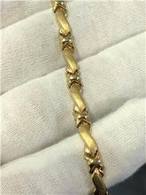 LIV 14k Yellow Gold Hugs & Kisses Design Tennis Bracelet 4.9 Grams 5mm Width 7.25"L