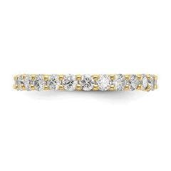 LIV 14k Yellow Gold Round Diamond Eternity Band Ring Shared Prong 1.50ct All Sizes Available G/VS