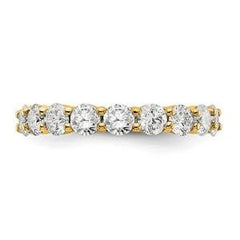 LIV 14k Yellow Gold Round Diamond Eternity Band Ring Shared Prong 3.00ct All Sizes Available G/VS