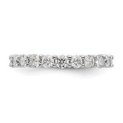 LIV 14k White Gold Round Diamond Eternity Band Ring Shared Prong 2.00ct All Sizes Available G/VS1