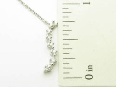 LIV 14kt White Gold Genuine White Diamonds Journey Design Drop Fashion Necklace