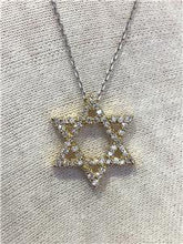 LIV 14k Yellow Gold & Diamonds G/VVS 0.50ct Star of David Star Custom Necklace 16" L