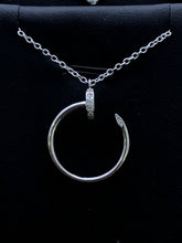 LIV Platinum Sterling Silver White Sapphire Pave Halo Design Stackable Necklace Gift