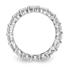 LIV 14k White Gold Round Diamond Eternity Band Ring Shared Prong 3.00ct G/VS1