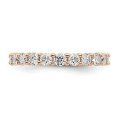 LIV 14k Rose Gold Round Diamond Eternity Band Ring Shared Prong 2.00ct G/VS1
