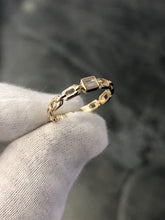LIV 14k Yellow Gold & Diamonds G/VS Channel Set Baguette Design Band Ring Gift