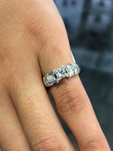 LIV Platinum & Natural Princess Cut Diamond 1.18ct tw Engagement Ring Size 5 Gift