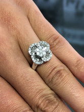 LIV 14k White Gold & Natural Baguette Cut Diamonds 1.25ct tw G/VS1 Halo Ring