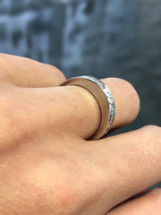 LIV 14k White Gold & Natural Diamonds 0.85ct Baguette Channel Set Ring Gift