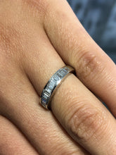 LIV 14k White Gold & Natural Diamonds 0.85ct Baguette Channel Set Ring Gift