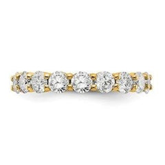 LIV 14k Yellow Gold Round Diamond Eternity Band Ring Shared Prong 3.00ct G/VS