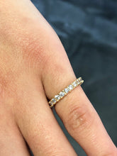 LIV 14k Yellow Gold & Natural Diamonds 1.05ct Eternity Design Stack Gift