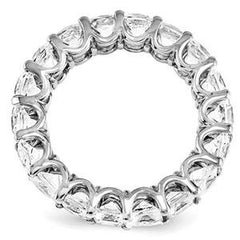 LIV 14k White Gold Princess Cut Eternity Design Band Ring 6.00ct G/VS Made to Order