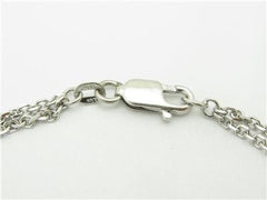 LIV 14k White Gold Diamond Halo Cable Link Tennis Bracelet 1.48ct tw G-VS1 7.5 Grams