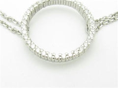 LIV 14k White Gold Diamond Halo Cable Link Tennis Bracelet 1.48ct tw G-VS1 7.5 Grams